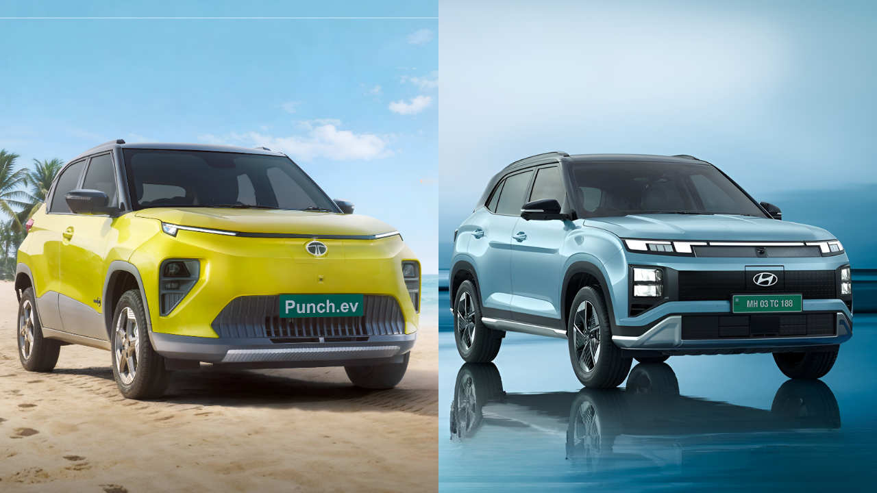 Tata Punch EV Facelift vs Hyundai Creta Electric: Battery, Range and Feature Comparison