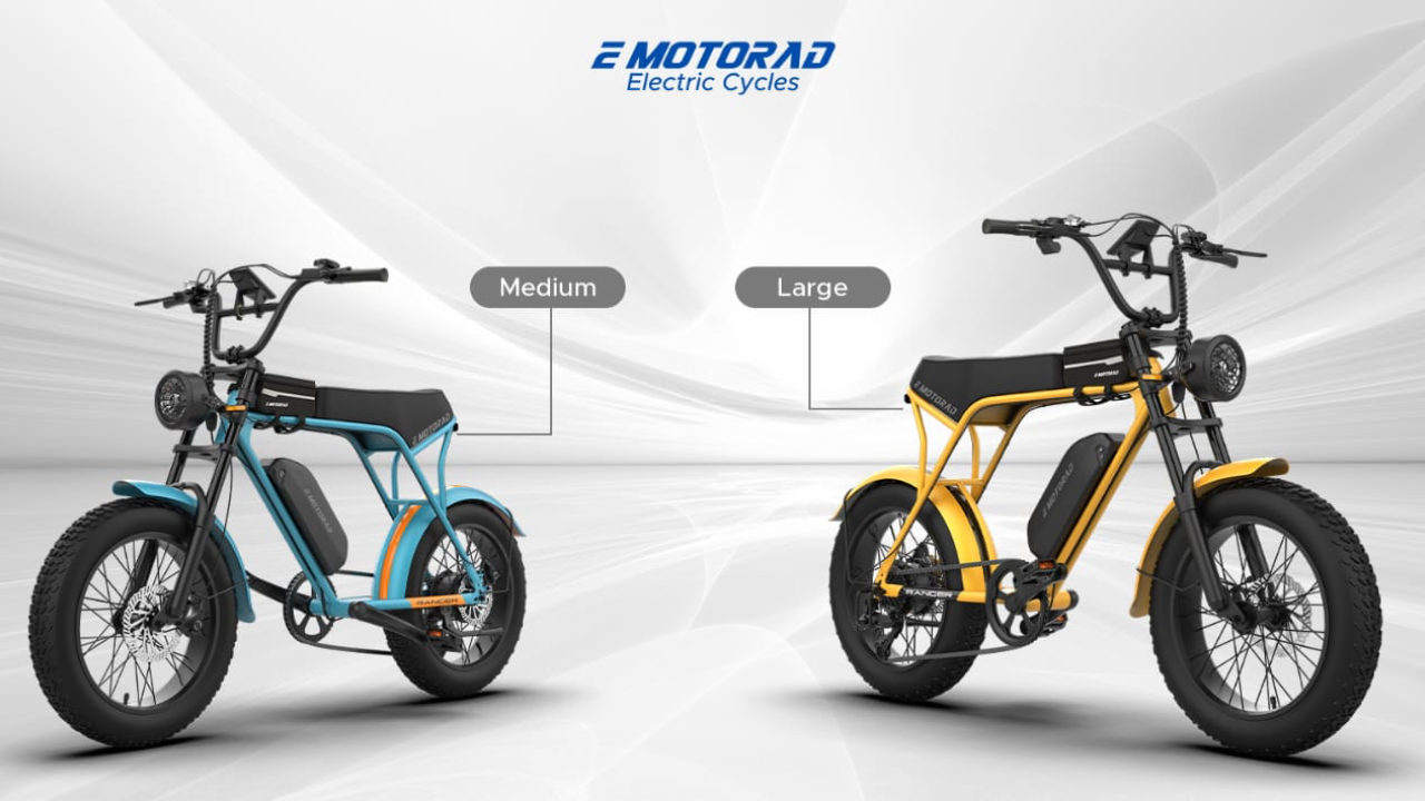EMotorad Introduces Ranger Electric Cycle in Medium Frame and New Citrus Blue Colour Option