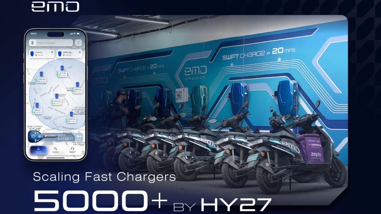 EMO Energy Plans 5,000 Fast EV Chargers for Last-Mile Delivery Network in India