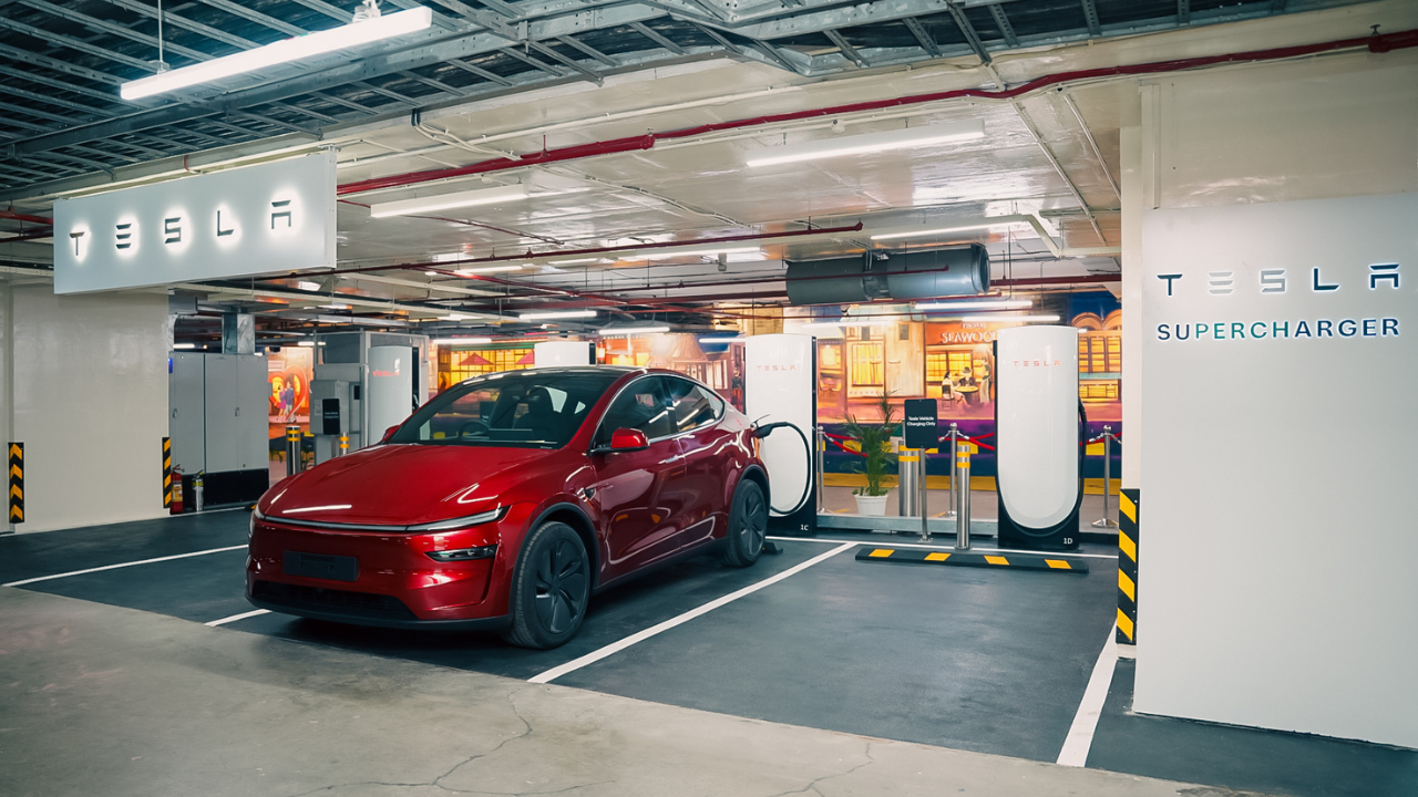 Tesla Opens Charging Station at Nexus Seawoods Mall in Navi Mumbai