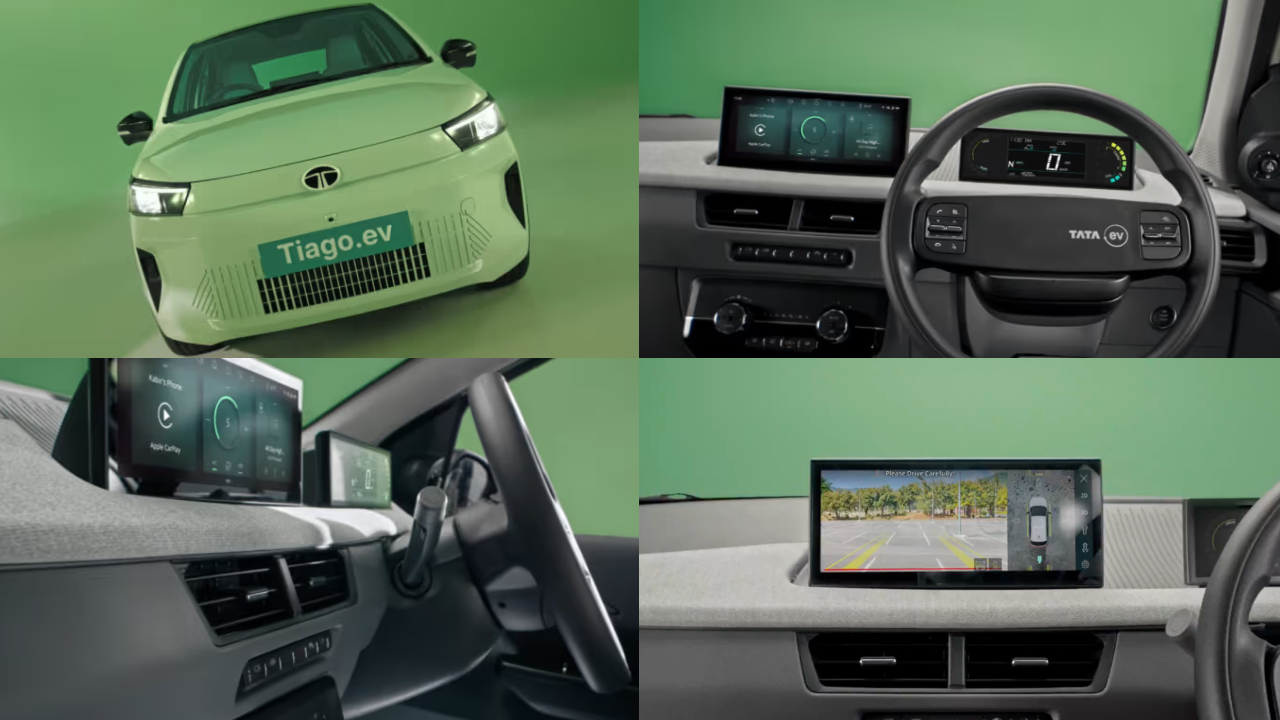 2026 Tata Tiago EV Facelift Interior Revealed With 360-Degree Camera And Updated Cabin