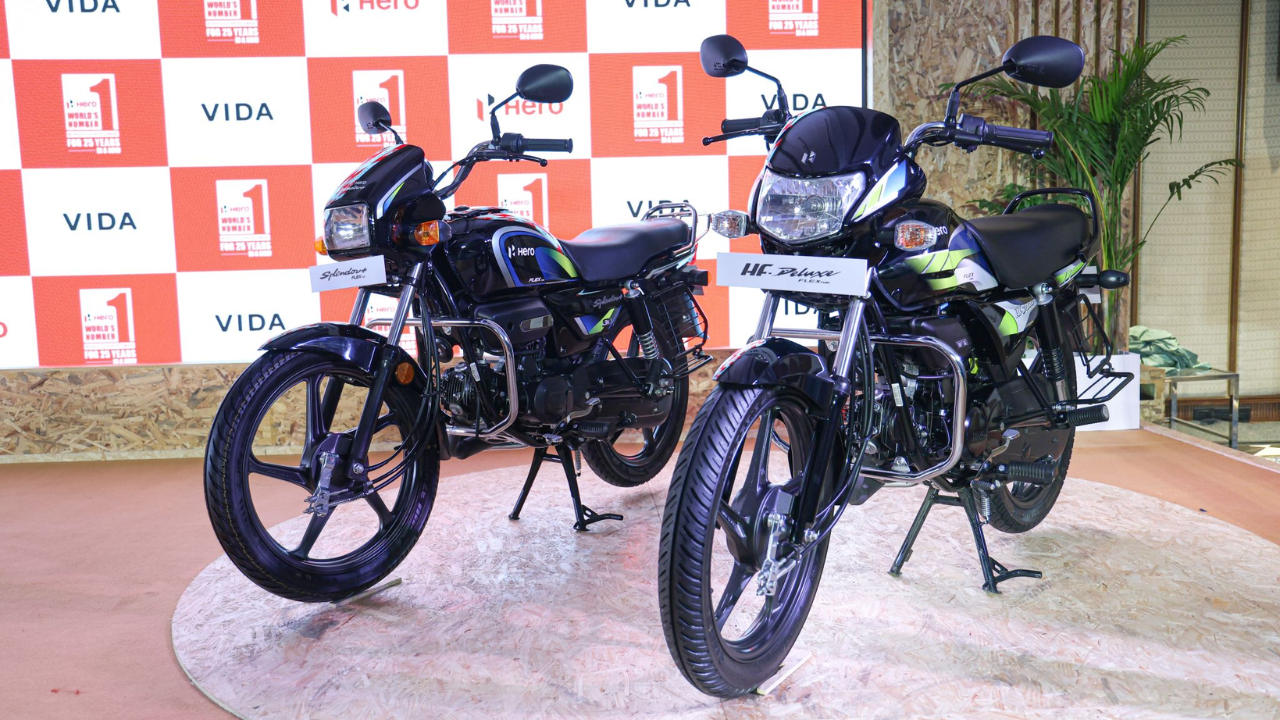 Hero HF Deluxe, Splendor+ Flex Fuel Motorcycles Launched in India