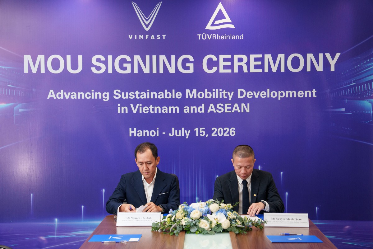 VinFast & TÜV Rheinland Signs MoU: To Boost Vietnam’s Automotive Testing Standards & Global Certification Capability